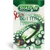 تصویر کاندوم خاردار Dotted شادو بسته 12 عددی shadow Dotted condom 12 pcs