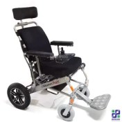 تصویر ویلچر برقی تاشو مونوچیر با پشتی برقی و ریموت کنترل 