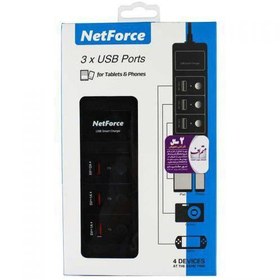 تصویر شارژر رومیزی نت فورس مدل UPS-007 ا NetForce UPS-007 Desktop Charger NetForce UPS-007 Desktop Charger