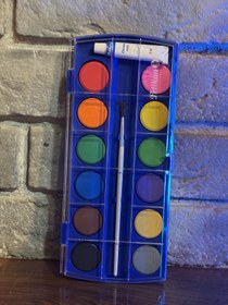 تصویر آبرنگ پلیکان 12 رنگ pelikan water color