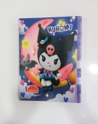 تصویر دفتر کلاسور کرومی 100 برگ 26 حلقه قفل فلزی + 