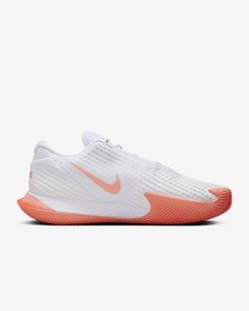 تصویر کتونی تنیس مدل NikeCourt Air Zoom Vapor Cage 4 رک رنگ انبه سفید/سفید/روشن مردانه نایک 