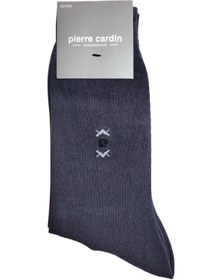 تصویر خرید اینترنتی جوراب رسمی و روزمره مردانه طوسی پیر کاردین PC455 ا Zaria Bambu Erkek Çorap Zaria Bambu Erkek Çorap