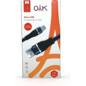 تصویر کابل تبدیل USB به micro-USB برند OAK مدل K-191 طول 1 متر 