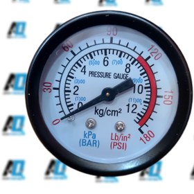 تصویر درجه ۵ سانتی متری صحفه از پشت Pressure gauge 5cm