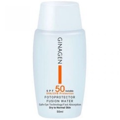 تصویر کرم ضدآفتاب بی‌رنگ ژیناژن SPF50 مناسب پوست‌های معمولی و خشک، حجم 50 میل Colorless sunscreen