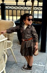 تصویر کت و دامن دخترانه مدل دیور جنس ژاکارد چهارتیکه مخصوص چهارفصل 