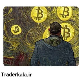 تصویر ماوس پد طرح بیت کوین کدMP1068 