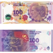 تصویر اسکناس 100 پزو آرژانتین Argentina 100 Pesos Banknote, 2017