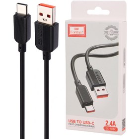 تصویر کابل TYPE-C ارلدام مدل EC-183C طول 1/0متر - مشکی Earldom EC-183C TYPE-C cable