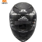 تصویر کلاه کاسکت راپیدو مدل 950 رنگ مشکی خاکستری 