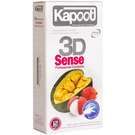 تصویر کاندوم احساس سه بعدی 12 عددی KAPOOT ا Kapoot 3D Sense Condom 12PSC Kapoot 3D Sense Condom 12PSC