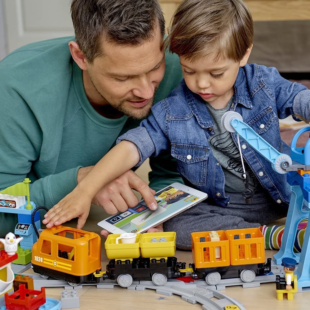 خرید و قیمت LEGO DUPLO Town Cargo Train 10875 Building Toy Set for