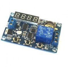 تصویر ماژول ساعت و تایمر WX-101T با تراشه DS1302 و نمایشگر و رله Timer Module 