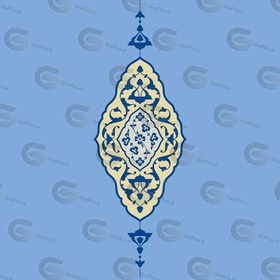 تصویر وکتور تذهیب و اسلیمی کد 507 