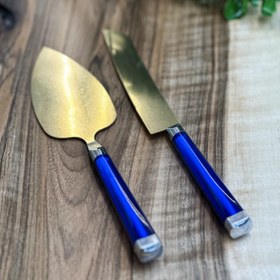 تصویر کارد کیک طلایی 