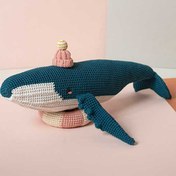 تصویر عروسک بافتنی نهنگ آبی مدل اوفلیا کد 55 
