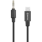 تصویر کابل تبدیل میکروفون بویا مدل Boya BY-K1 3.5mm Trs to Lightning Cable 