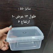 تصویر ظرف فریزری درب دار 550میل دی پک DAY PACKمایکروفری یا ظرف 550 سی سی در پلاسکو دهقان 