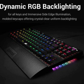 تصویر کیبورد مخصوص بازی ردراگون مدل K588 ا Redragon K588 Gaming Keyboard Redragon K588 Gaming Keyboard