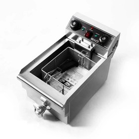 تصویر سرخ کن برقی تک لگن 10 لیتری (Best) بست سرخ کن برقی دارای شیر تخلیه