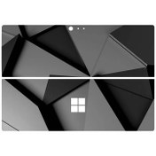 تصویر اسکین(برچسب)لپتاپ به همراه استکیر کیبورد-مدل Microsoft surface pro 5-طرح هندسی 21-سفارشی 