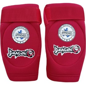 تصویر تجهیزات بوکس قرمز 40495 IFMA تأیید شده Muay Thai Elbow Neoprem Dragondo 