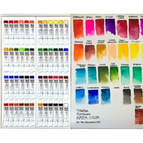 تصویر آبرنگ تیوپی شین هان 48 رنگ 7/5 میل ا Shinhan Watercolours Shinhan Watercolours