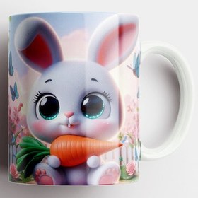 تصویر ماگ طرح خرگوش کد 02 