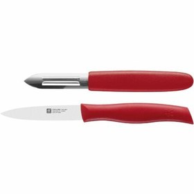 تصویر ست دو عددی چاقو و پوستکن زولینگ مدل تویین گریپ ZWILLING TWIN Grip Paring Knife & Peeler, Set of 2 