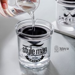 تصویر زیر سیگاری بلور مایا 