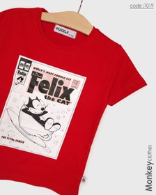 تصویر تی شرت برند مانکی Felix کد 1019 