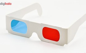 تصویر عینک سه بعدی طرح White color بسته چهارعددی 