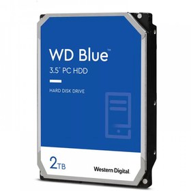 تصویر هارددیسک اینترنال وسترن دیجیتال مدل Blue WD20EZAZ ظرفیت 2 ترابایت Hard Disk Desktop Western Digital 2TB 3.5" SATA Blue