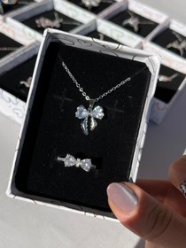 تصویر ست پاپیون سفید 