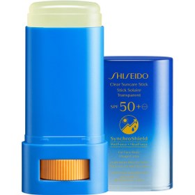 تصویر کرم ضد آفتاب استیکی بی رنگ شیسیدو با SPF 50+ ا Shiseido Clear Sunscreen Stick SPF 50+ Shiseido Clear Sunscreen Stick SPF 50+