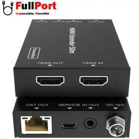 تصویر افزایش 2.0 HDMI روی کابل شبکه تا ۵٠ متر + ریموت فرانت Faranet HDMI 2.0 Slim Extender over LAN cable 50M + IR remote