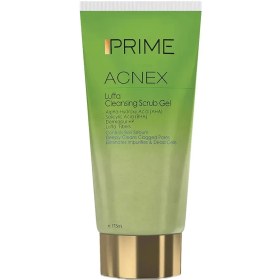 تصویر ژل پاک کننده اسکراب پرایم مدل ACNEX Luffa حجم 175 میلی لیتر مناسب پوست مختلط تا چرب Prime Acnex Luffa Cleansing Scrub Gel 175ml