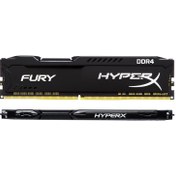 تصویر رم کامپیوتر کینگستون مدل HyperX Fury DDR4 2400MHz CL15 ظرفیت Kingston HyperX Fury 4GB DDR4 2400MHz CL15 Single Channel RAM HX424C15FB4