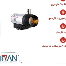 تصویر جت هیتر گازی دودکش دار نیرو تهویه البرز مدل 2EG-120 