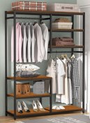 تصویر رگال لباس مدل نمایشی 170*70 فلزی ( جوشی) - سفید / طلایی 