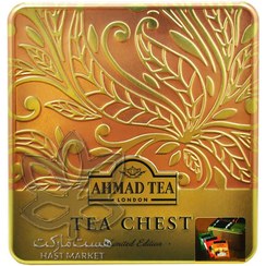 تصویر چای تی بگ چهار نوع ۴۰ عدد جعبه فلزی احمد – ahmad tea 