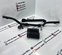 تصویر میل رکاب کامل متور سیکلت هندا 125_150_200به همراه جک بغل وپیچ و مهره فنر لاستیک رکاب برند اسا 