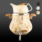 تصویر کتری قوری کروپ ست مدل السا ماربل رنگی کد ۹۰۰ 