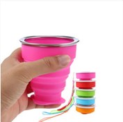 تصویر لیوان سیلیکونی تاشو 