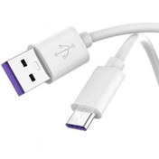 تصویر کابل شارژ USB به تایپ سی اصلی 22.5 واتی هوآوی (Huawei) سفید کابل تبدیل