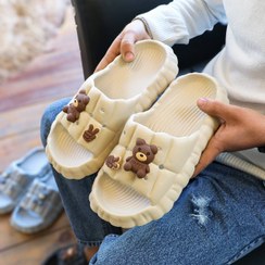 تصویر دمپایی زنانه و مردانه مدل خرسی کد 905 