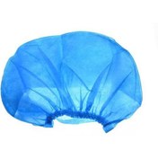 تصویر کلاه کشی یکبار مصرف آبی بسته 30عددی 