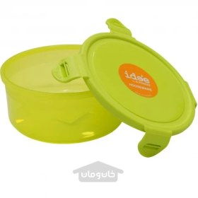 تصویر ظرف غذای گرد درب دار پایونیر رنگ سبز 820 میلی لیتر Pioneer Pioneer green round food container with cap 820 ml