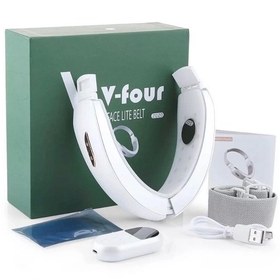 تصویر دستگاه رفع غبغب مدل v-four - قرمز v-face lift belt v-four